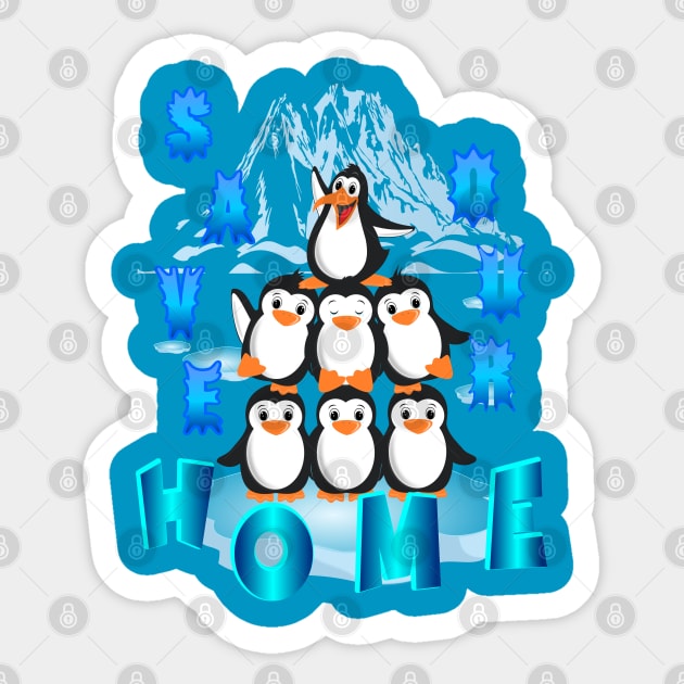 SAVE PENGUINS Sticker by Dot68Dreamz